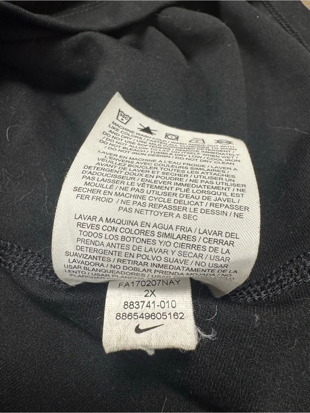 Nike Black Quarter Zip Pullover Size 2X